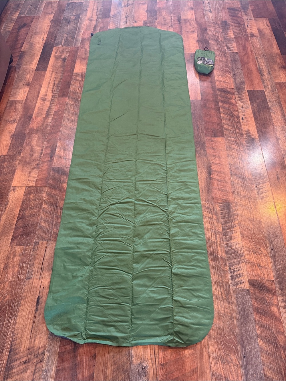 Compact Olive Green Sleeping Bag Liner - Lightweight Travel Bedding (6015B)